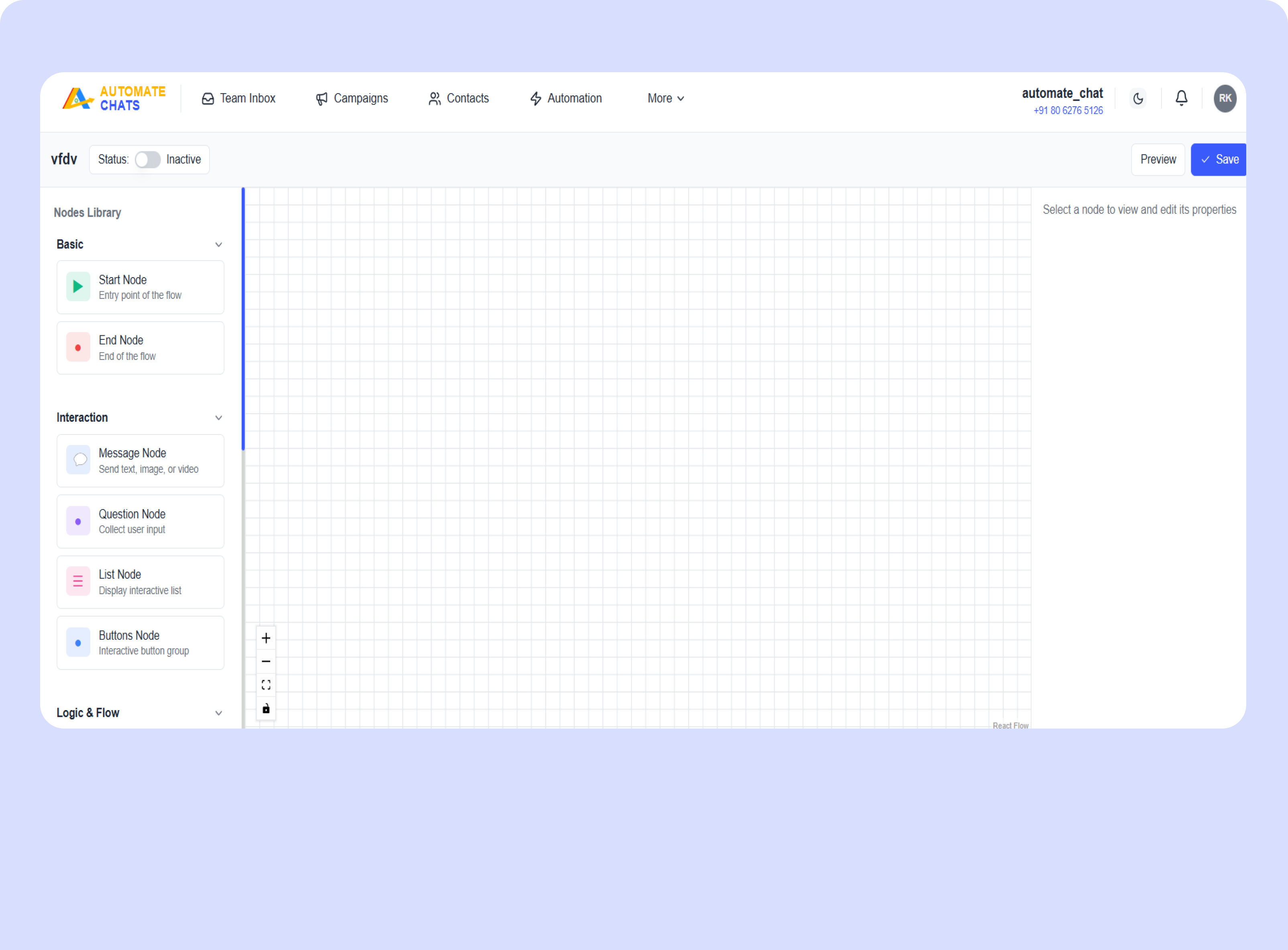 No-code Chatbot Builder